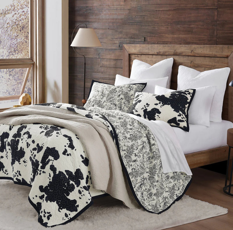 Clara Cowhide Reversible Quilt