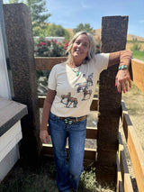 Wild Horses Cotton Sweater