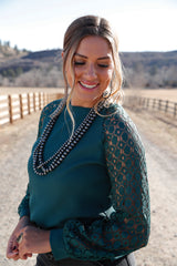 Women's Waffle Knit Blouse