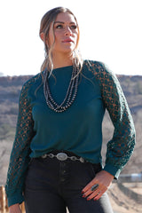 Women's Waffle Knit Blouse