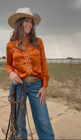 Copper Retro Cowgirl