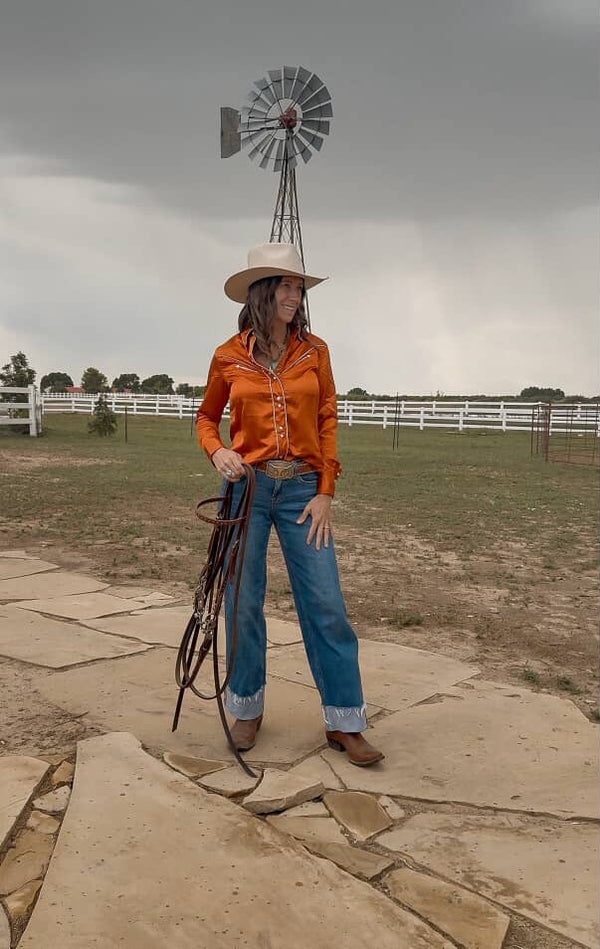 Copper Retro Cowgirl