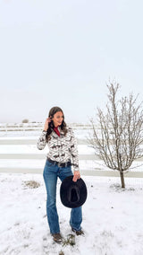 In The Saddle Classic Fit Snap Top