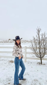 In The Saddle Classic Fit Snap Top