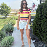 Textured Striped Sweater