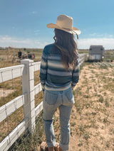 Textured Striped Sweater