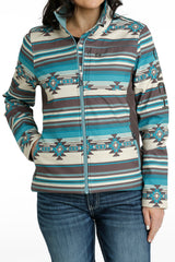 Turquoise & Gray Concealed Carry Jacket