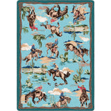 Retro Cowboy Rug - Three Colors Available