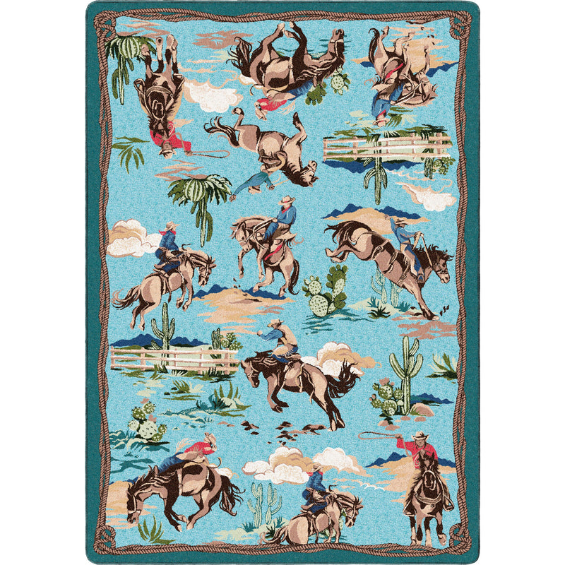 Retro Cowboy Rug - Three Colors Available