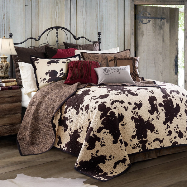 Elsa Cowhide Reversible Quilt Set