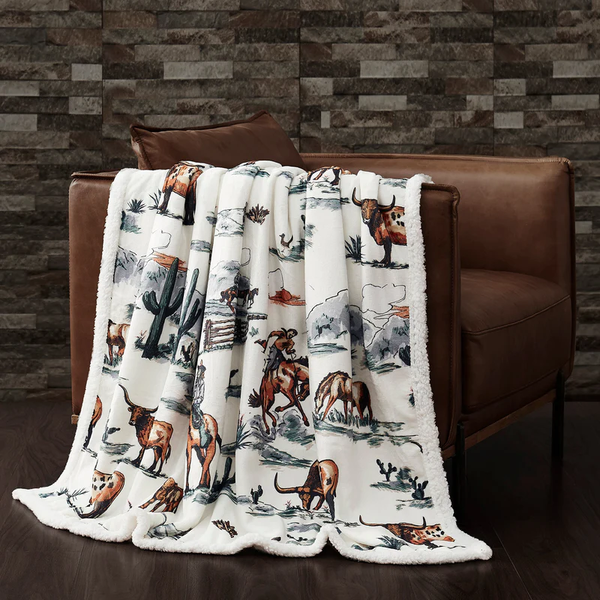 Ranch Life Sherpa Throw