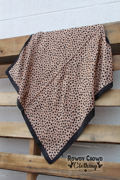 Chocolate Leopard Wild Rag