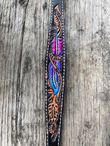 Painted Feather Dog Collar
