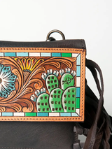 The Susie Tooled Crossbody with Fringe