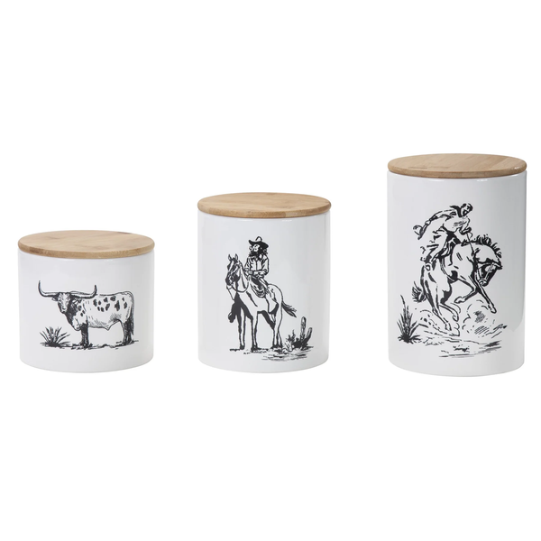 Ranch Life 3pc Canister Set