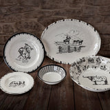 Ranch Life Melamine 14 Pc Dinnerware Set