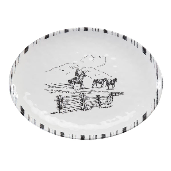 Ranch Life Melamine 14 Pc Dinnerware Set