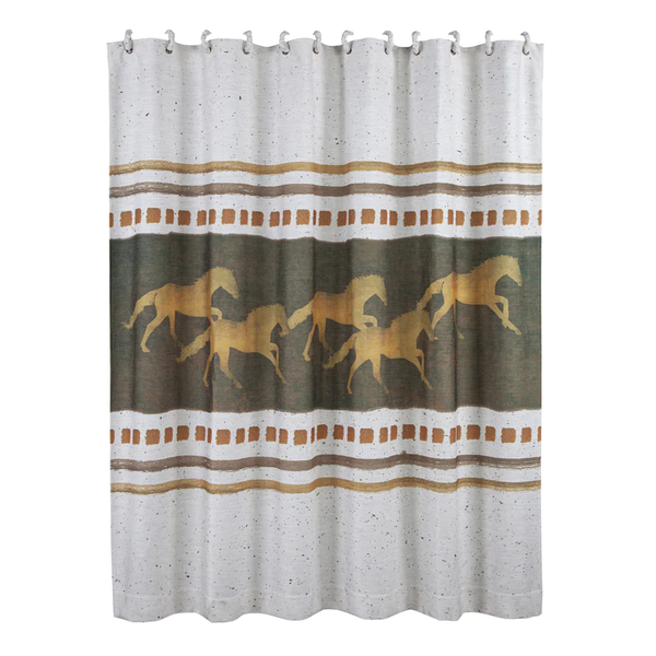 Running Remuda Shower Curtain